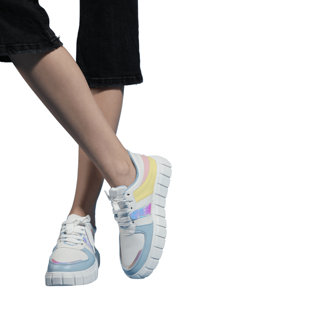 Chunky High Heeled Quirky Sneakers For Women