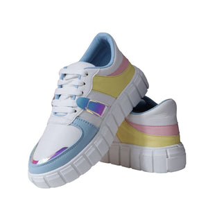 Chunky High Heeled Quirky Sneakers For Women